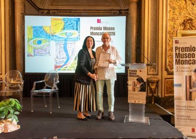 Présentation du Projet d’Auteur de l’artiste suisse Andreas Toto Tscherrig au Palazzo Biscari de Catane, à l’occasion de la présentation du Premio Museo Moncada 2026.