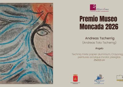 Exposition de l’œuvre "Angelo" de l’artiste suisse Andreas Toto Tscherrig tenue à Caltanissetta, au Museo Moncada, à l’occasion du Prix Museo Moncada 2026