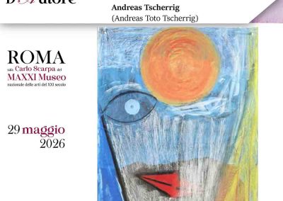 Exhibition of the work "Là-bas" by contemporary artist Andreas Toto Tscherrig, held in Rome at the Carlo Scarpa Hall of the National Museum of 21st Century Arts (MAXXI), on the occasion of the 2026 Author Project Award.