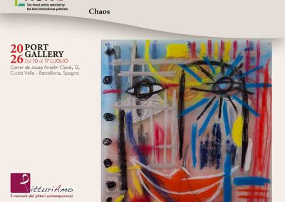 Exposition de l’œuvre "Chaos" de l’artiste contemporain Andreas Toto Tscherrig tenue à Barcelona à la gallerie Port Gallery, à l’occasion du Prix Top Selection Barcelona 2026