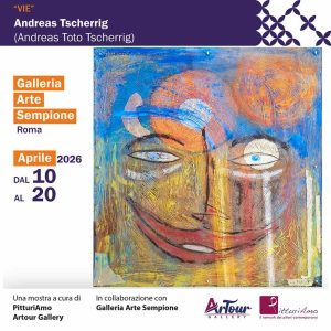 Exhibition in Rome of the artwork "Life" by contemporary artist Andreas Toto Tscherrig