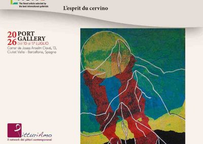Exposition de l’œuvre "L'esprit du cervino" de l’artiste contemporain Andreas Toto Tscherrig tenue à Barcelona à la gallerie Port Gallery, à l’occasion du Prix Top Selection Barcelona 2026