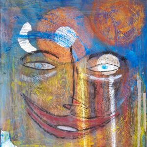 Vente en ligne de l'œuvre intitulée "Vie" réalisée par l'artiste contemporain Andreas Toto Tscherrig.